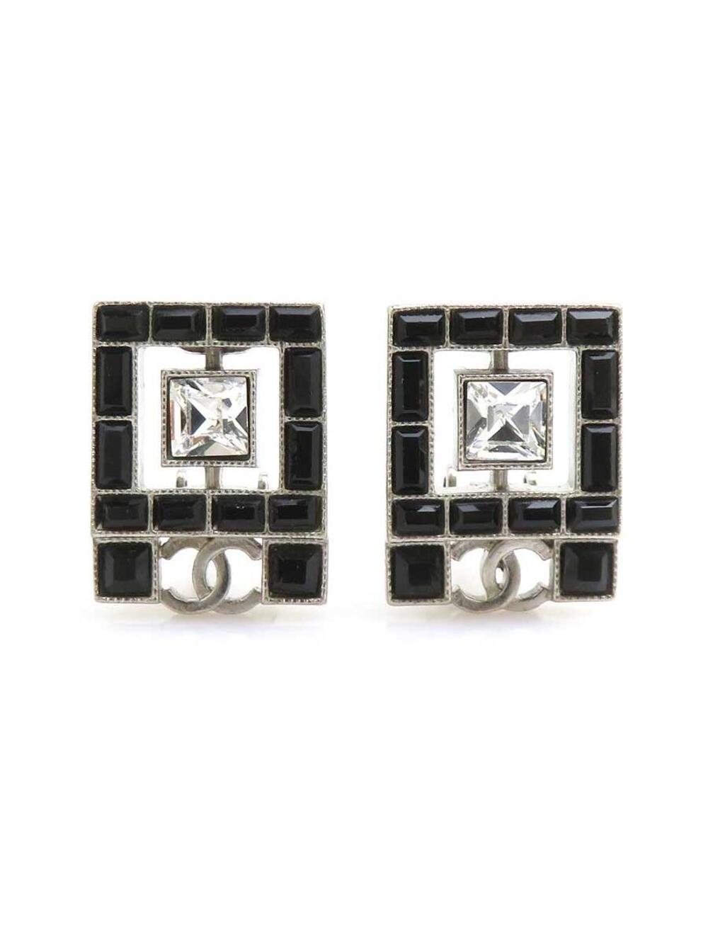 Auth Chanel Cc Logo Earrings #312853C39B